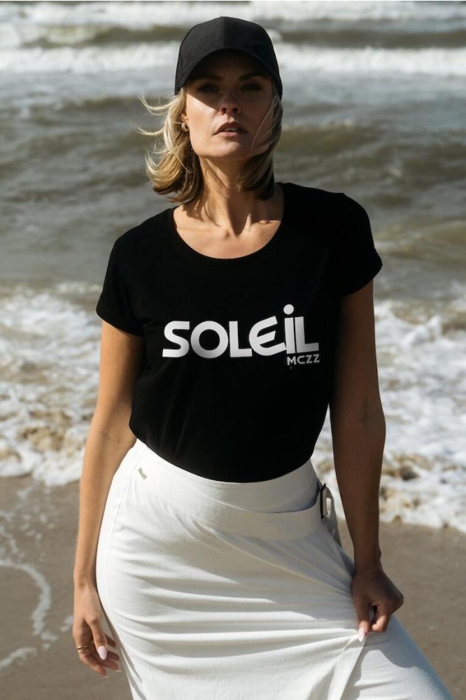 ONORA T SHIRT SU25 75 023 BLACK OFF WHITE